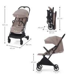 Бебешка количка Kinderkraft INDY 2 Calm Beige – снимка 7