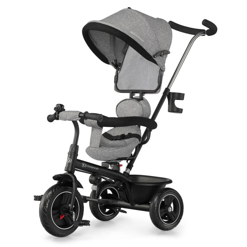 Триколка KinderKraft FREEWAY, Сив меланж