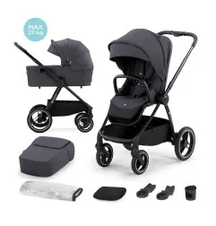 Бебешка количка Kinderkraft NEA 2в1 NEA, Deep Grey