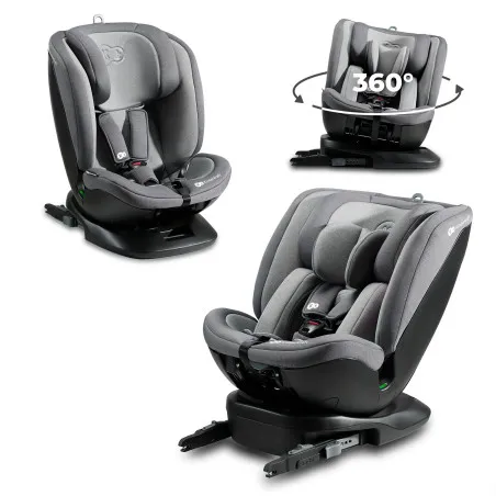 Столче за кола с опция сън Kinderkraft Xpedition 2 i-size, Сиво