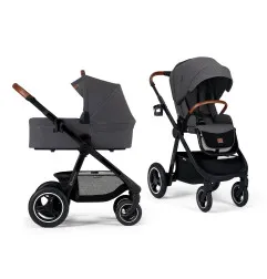 Комбинирана количка Kinderkraft Everyday 2в1, Тъмно сива
