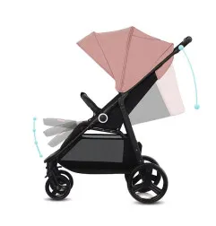 Бебешка количка Kinderkraft Grande Plus, Розова – снимка 7