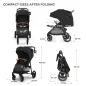 Бебешка количка Kinderkraft Grande Plus, Черна