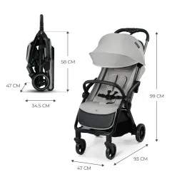 Kinderkraft APINO бебешка количка DOVE GREY