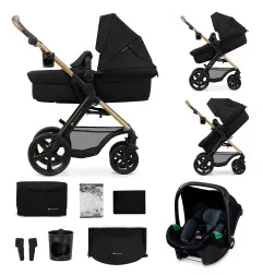 Комбинирана количка Kinderkraft MOOV 2 3в1, Pure Black
