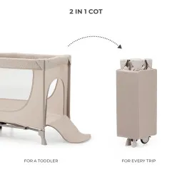Kinderkraft JOY SIMPLE 2 бебешка кошара BEIGE