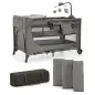 Kinderkraft JOY FULL 2 бебешка кошара с аксесоари DARK GREY