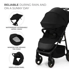 Kinderkraft TRIG 3 бебешка количка ONYX BLACK – снимка 5
