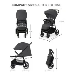 Kinderkraft TRIG 3 бебешка количка GRANITE GREY – снимка 9