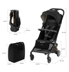 KinderKraft PILOT 2 бебешка количка MIDNIGHT BLACK – снимка 10