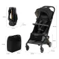 KinderKraft PILOT 2 бебешка количка MIDNIGHT BLACK