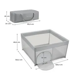 Kinderkraft ZIKI кошара за игра GREY – снимка 6
