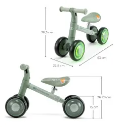 Kinderkraft CUTIE FLASH колело за баланс GREEN – снимка 10