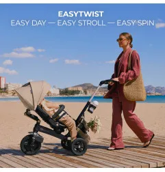 KinderKraft EASYTWIST бежова триколка