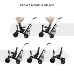 KinderKraft EASYTWIST бежова триколка – снимка 3