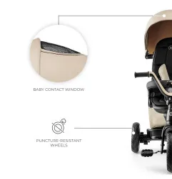 KinderKraft EASYTWIST бежова триколка – снимка 6