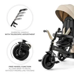 KinderKraft EASYTWIST бежова триколка – снимка 8