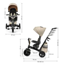 KinderKraft EASYTWIST бежова триколка – снимка 10