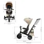 KinderKraft EASYTWIST бежова триколка