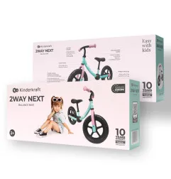 Kinderkraft колело за баланс 2WAY NEXT OFFROAD CANDY MINT – снимка 6