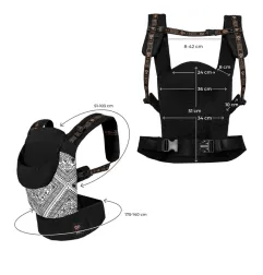 Kinderkraft HUGGY ергономична раница BIZUU lunar blaack – снимка 4