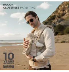 Kinderkraft HUGGY ергономична раница BIZUU lunar blaack – снимка 11