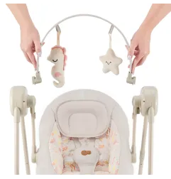 Kinderkraft SWINGEE бебешка люлка бежова – снимка 4