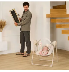 Kinderkraft SWINGEE бебешка люлка бежова – снимка 9