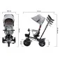 KinderKraft AVEO LIGHT GREY триколка