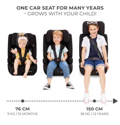 Kinderkraft SAFETY FIX 2 столче за кола BLACK – снимка 3