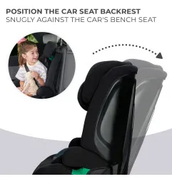 Kinderkraft SAFETY FIX 2 столче за кола BLACK – снимка 7