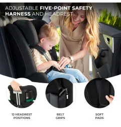 Kinderkraft SAFETY FIX 2 столче за кола BLACK – снимка 8