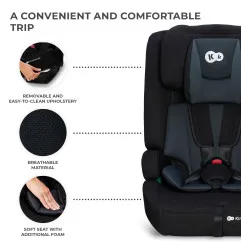 Kinderkraft SAFETY FIX 2 столче за кола BLACK – снимка 9