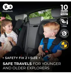 Kinderkraft SAFETY FIX 2 столче за кола BLACK – снимка 10