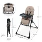 Kinderkraft BINCI столче за хранене BEIGE