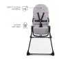 Kinderkraft BINCI столче за хранене GREY