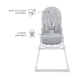 Kinderkraft BINCI столче за хранене LIGHT GREY – снимка 6