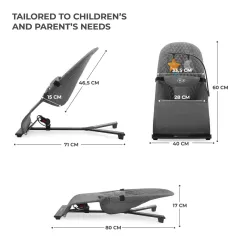 Kinderkraft MIMI шезлонг GREY – снимка 4