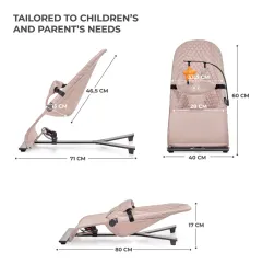 Kinderkraft MIMI шезлонг BEIGE – снимка 3