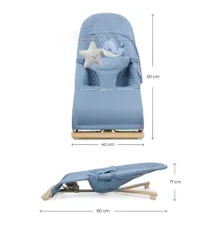 Kinderkraft MIMI шезлонг NORDIC BREEZE
