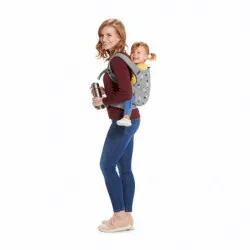 Ергономична раница за бебе KinderKraft MILO, Сиво – снимка 9