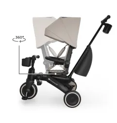 KinderKraft JAZZ 3 сгъваема триколка БЕЖОВА – снимка 13