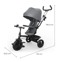 KinderKraft ASTON 2 PLUS триколка СИВА – снимка 8