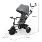 KinderKraft ASTON 2 PLUS триколка СИВА