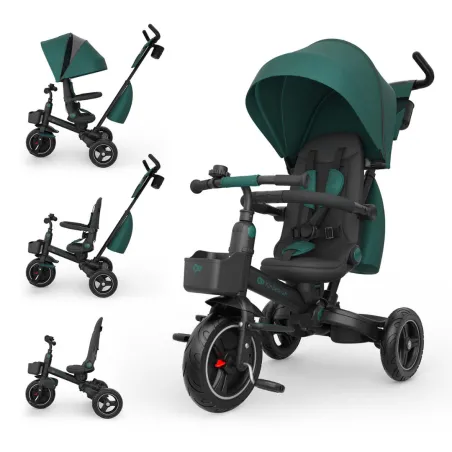 Триколка сгъваема Kinderkraft Spinstep 2 Plus, Green