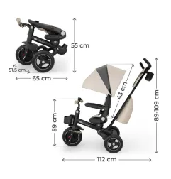 KinderKraft SPINSTEP 2 PLUS триколка БЕЖОВА – снимка 5