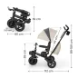 KinderKraft SPINSTEP 2 PLUS триколка БЕЖОВА