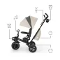 KinderKraft SPINSTEP 2 PLUS триколка БЕЖОВА