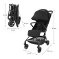 Kinderkraft NEBO бебешка количка MIDNIGHT BLACK
