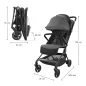 Kinderkraft NEBO бебешка количка PLATINUM GRAY
